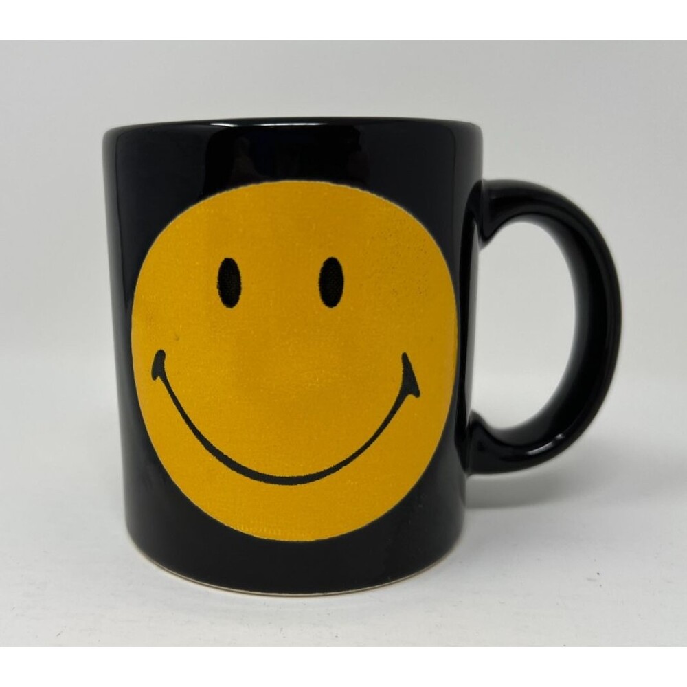Waechtersbach GERMANY Coffee Mug SMILEY FROWNY Face VINTAGE Cup
